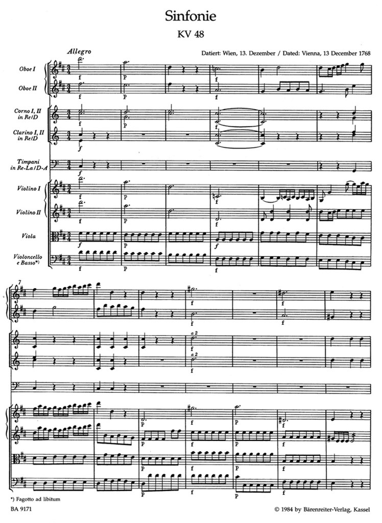 Symphony in D Major No. 8